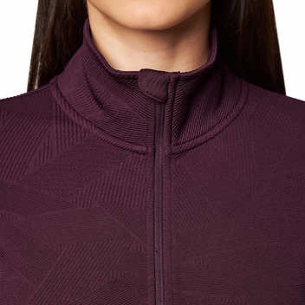 Mondetta Ladies' Jacquard Full-Zip Jacket XXL Purple New with Tags! - Picture 3 of 4